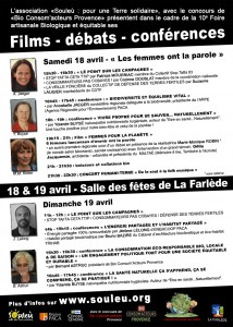 affiche-conferences 10ème foire souleù